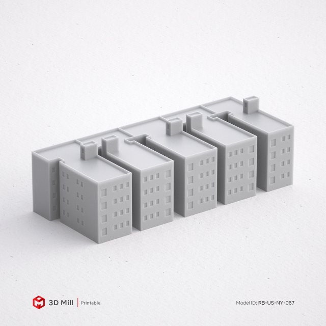 3d print miniature building rb-us-ny-067 Model Cetak 3D .c4d .max .obj .3ds .fbx .stl .blend 