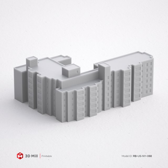 3d print miniature building rb-us-ny-068 Modèles 3D en vedette .c4d .max .obj .3ds .fbx .stl .blend 