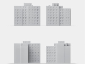 3d print miniature building rb-us-ny-069 3D Принт Модель