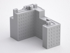 3d print miniature building rb-us-ny-070 Model Cetak 3D