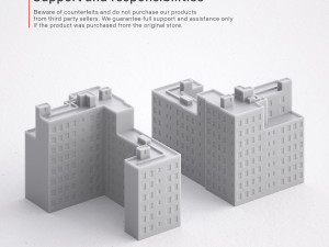 3d print miniature building rb-us-ny-070 3D 프린트 모델