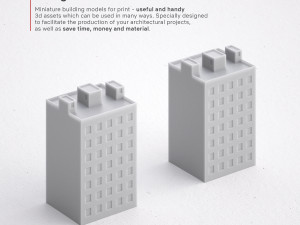 free 3d print miniature building rb-us-ny-073 3Dプリントモデル
