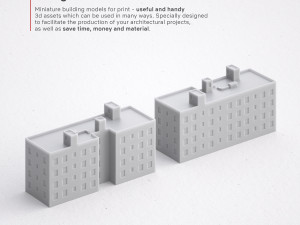 3d print miniature building rb-us-ny-074 Model do druku 3D
