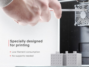 3d print miniature building rb-us-ny-074 Model do druku 3D