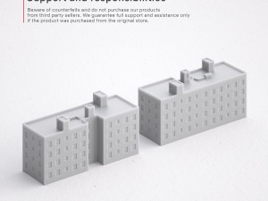 3d print miniature building rb-us-ny-074 Model do druku 3D