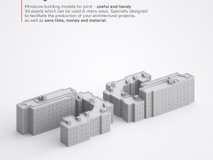 3d print miniature building rb-us-ny-075 3Dプリントモデル