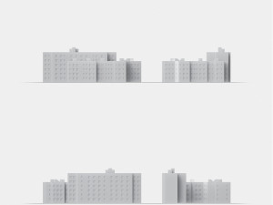 3d print miniature building rb-us-ny-075 3Dプリントモデル