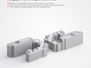 3d print miniature building rb-us-ny-075 3Dプリントモデル