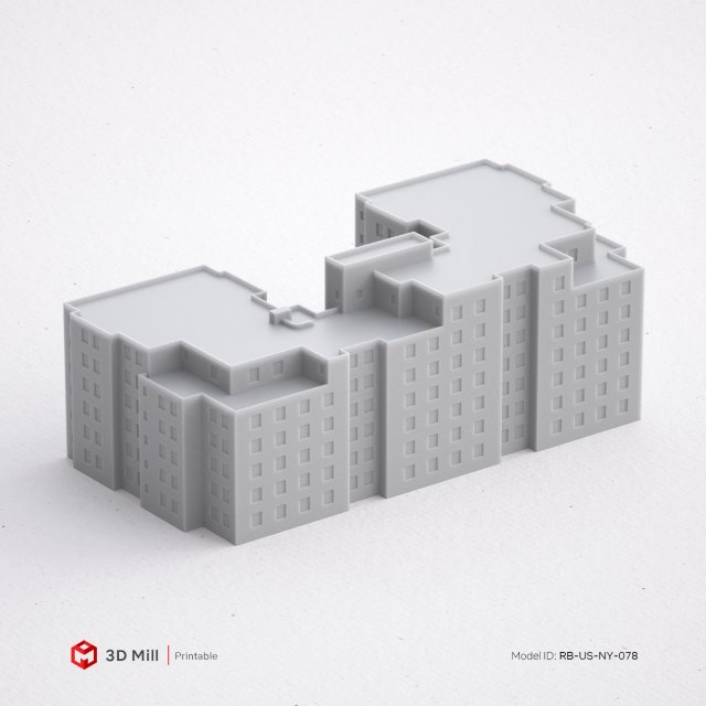 3d print miniature building rb-us-ny-078 3D-printmodel .c4d .max .obj .3ds .fbx .stl .blend 