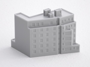 3d print miniature building rb-us-ny-080 3D Baskı Modeli