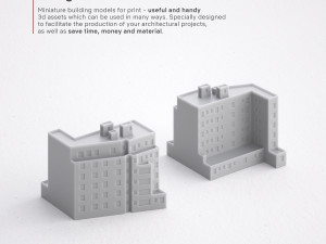 3d print miniature building rb-us-ny-080 3D-printmodel
