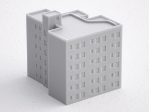 3d print miniature building rb-us-ny-082 Modelo de impresión 3D