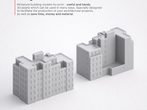 3d print miniature building rb-us-ny-083 3D printmodel