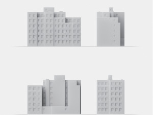 3d print miniature building rb-us-ny-083 3D printmodel