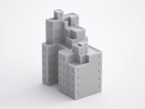 3d print miniature building rb-us-ny-085 Model do druku 3D