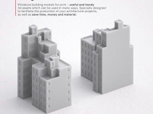 3d print miniature building rb-us-ny-085 Modello di stampa 3D