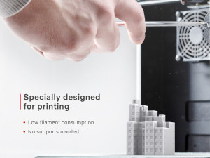 3d print miniature building rb-us-ny-085 Modello di stampa 3D