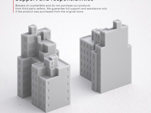3d print miniature building rb-us-ny-085 Modello di stampa 3D