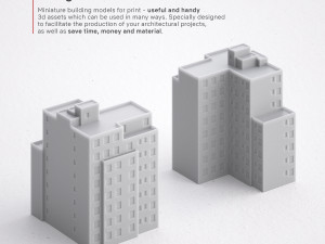 3d print miniature building rb-us-ny-086 Modelo de impresión 3D
