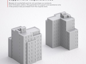 3d print miniature building rb-us-ny-086 Modelo de impresión 3D