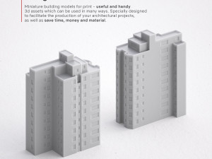 3d print miniature building rb-us-ny-088 Model Cetak 3D