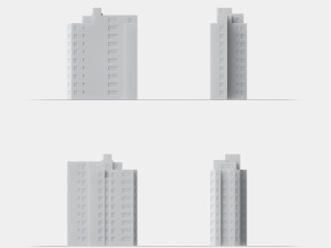3d print miniature building rb-us-ny-088 Model Cetak 3D