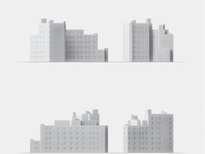 3d print miniature building rb-us-ny-090 3D प्रिंट मॉडल