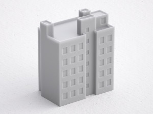3d print miniature building rb-us-ny-091 3D 프린트 모델