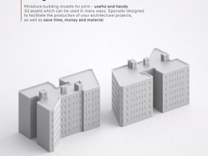 3d print miniature building rb-us-ny-093 Modèles 3D en vedette