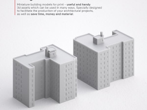 3d print miniature building rb-us-ny-094 Modelo de Impressão 3D