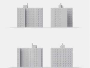 3d print miniature building rb-us-ny-094 Modelo de Impressão 3D