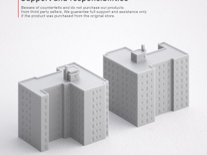 3d print miniature building rb-us-ny-094 Modelo de Impressão 3D