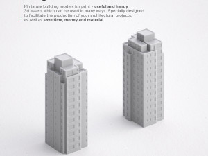 3d print miniature building rb-us-ny-095 3D 打印模型