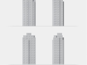 3d print miniature building rb-us-ny-095 3D 打印模型