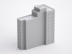3d print miniature building rb-us-ny-096 3D Baskı Modeli