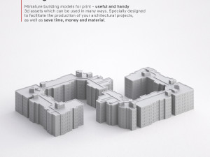 3d print miniature building rb-us-ny-097 3D Принт Модель