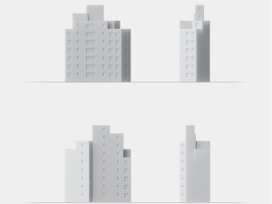 3d print miniature building rb-us-ny-098 3D 打印模型