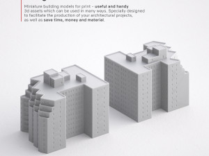 3d print miniature building rb-us-ny-099 Modèles 3D en vedette