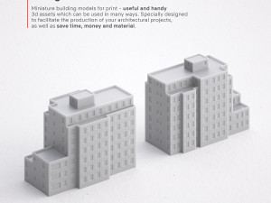 free 3d print miniature building rb-us-ny-100 3Dプリントモデル
