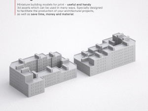 3d print miniature building rb-sp-md-002 3D प्रिंट मॉडल