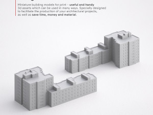 free 3d print miniature building rb-sp-md-003 3D Print Model