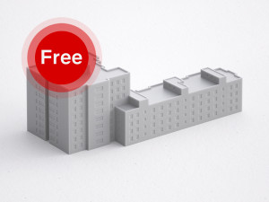 free 3d print miniature building rb-sp-md-003 3D प्रिंट मॉडल
