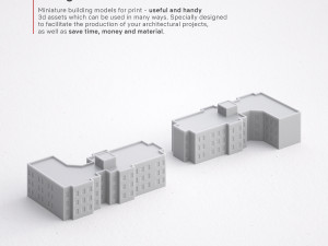 3d print miniature building rb-sp-md-008 Modelo de impresión 3D