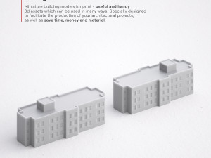 free 3d print miniature building rb-sp-md-009 Modello di stampa 3D