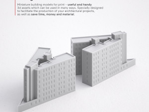 3d print miniature building rb-sp-md-010 3D Принт Модель