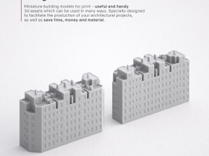3d print miniature building rb-sp-md-014 Model do druku 3D