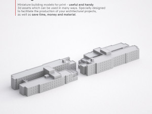 3d print miniature building rb-sp-md-019 3D Принт Модель