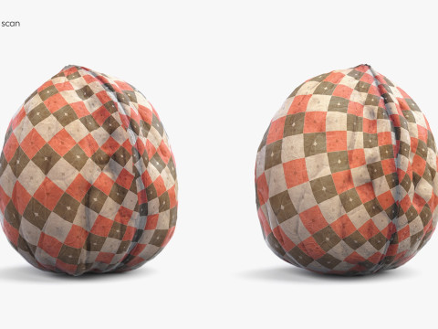 Low-Poly Walnut 3D Scan 5 LODs 3D Model