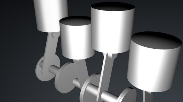 piston car with animation 3D 모델 .c4d .max .obj .3ds .fbx .stl .blend 