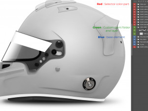 bell hp7 with backspoiler 2d template CG Textures